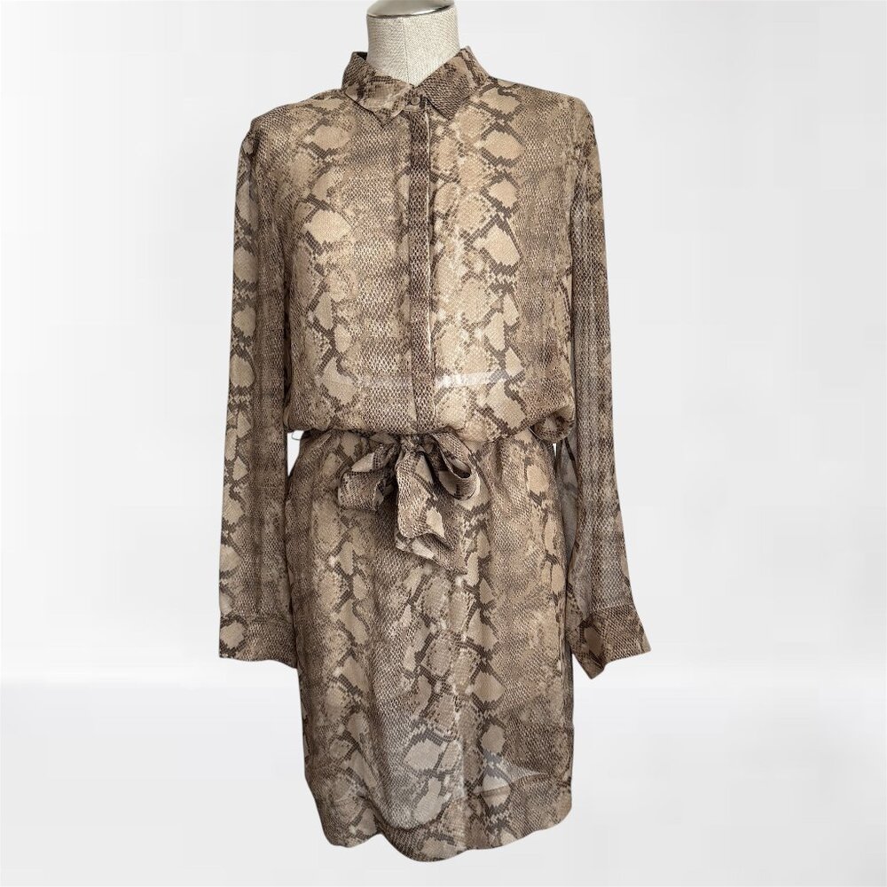 Strenesse Snakeskin Silk Dress
